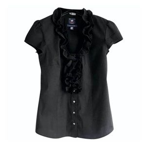 Tommy Hilfiger Short Sleeve Ruffle Blouse